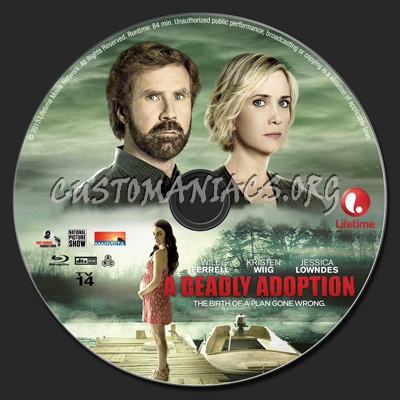 A Deadly Adoption blu-ray label