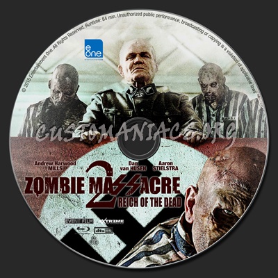 Zombie Massacre 2: Reich of the Dead blu-ray label