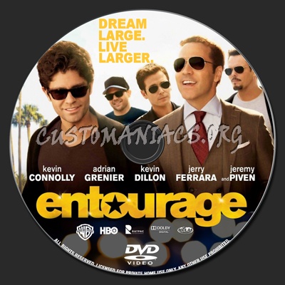 Entourage (2015) dvd label