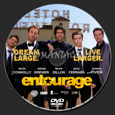 Entourage (2015) dvd label