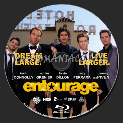 Entourage (2015) blu-ray label