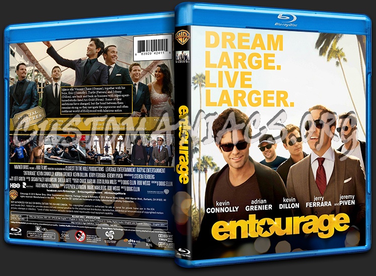 Entourage (2015) blu-ray cover