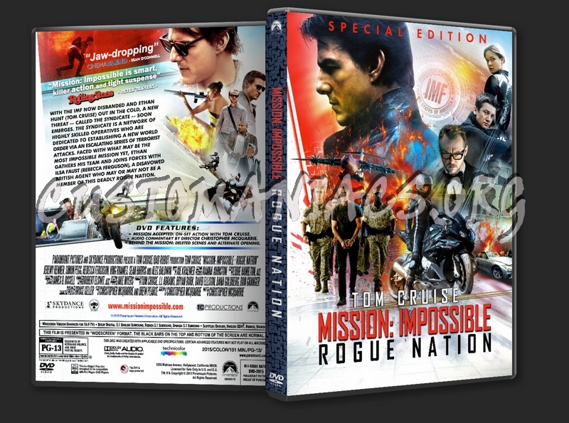Mission: Impossible - Rogue Nation (2015) dvd cover