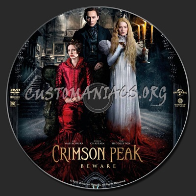 Crimson Peak dvd label