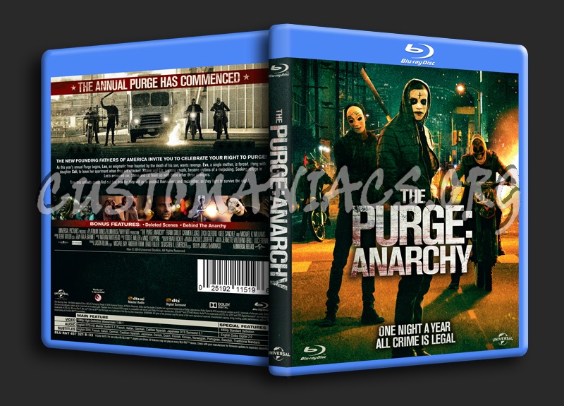 The Purge Anarchy blu-ray cover