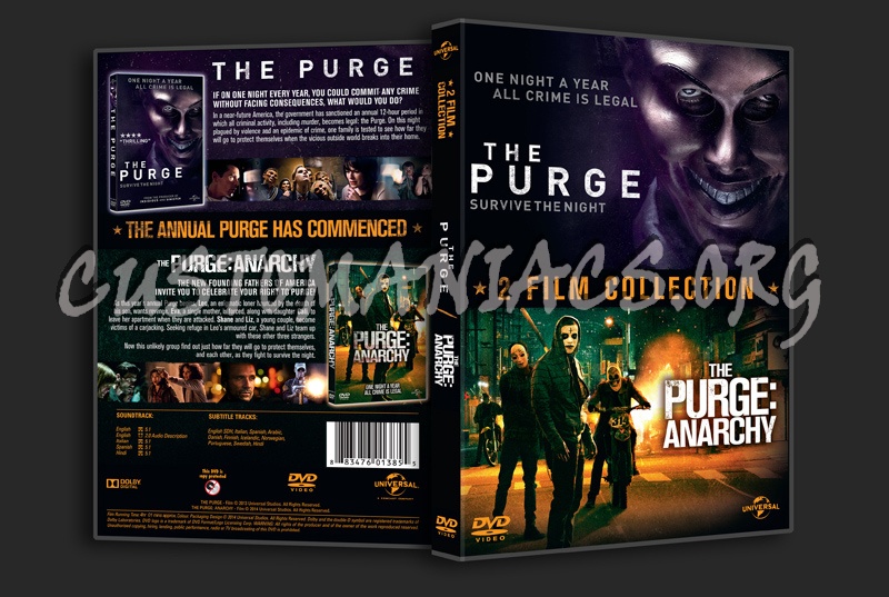 The Purge / The Purge Anarchy dvd cover