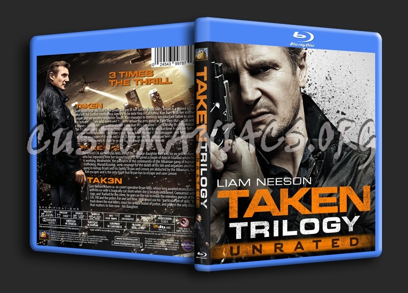 Taken Trilogy blu-ray cover