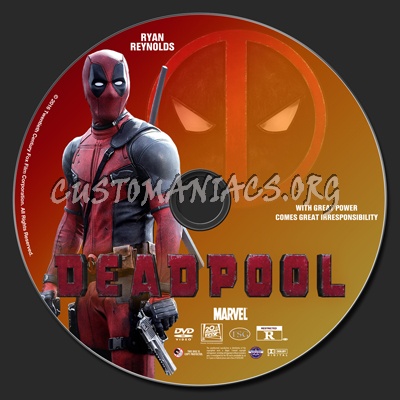 Deadpool dvd label