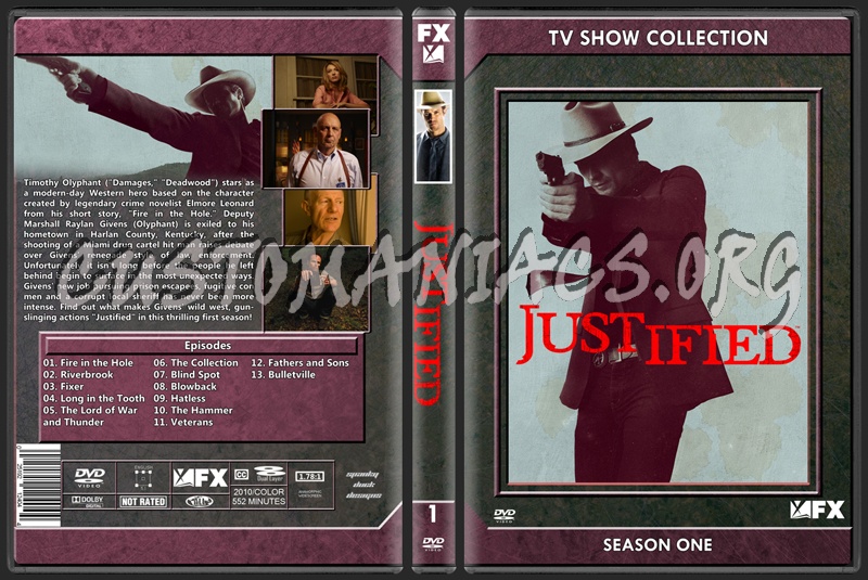 Justified Season 1 dvd cover