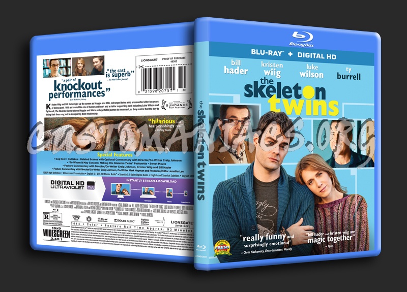 The Skeleton Twins blu-ray cover