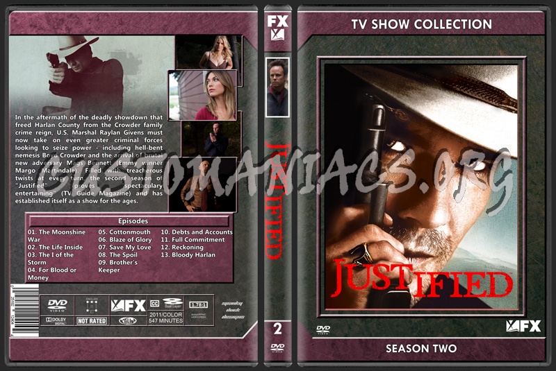 Justified Season 2 dvd cover