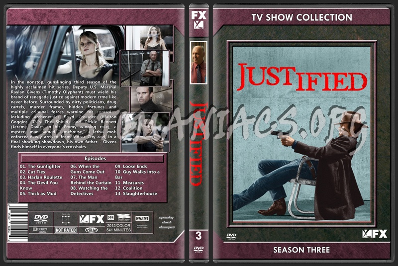 Justified Season 3 dvd cover