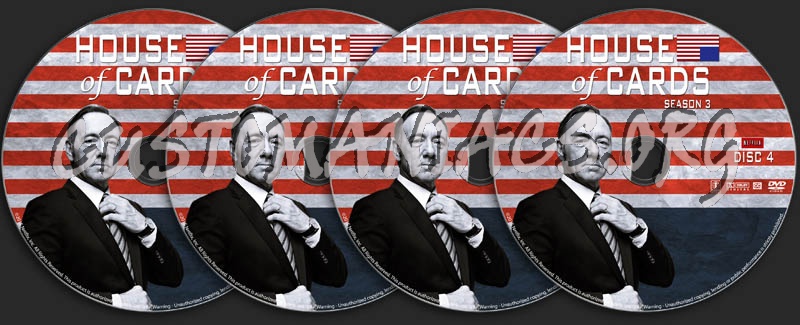 House of Cards - Season 3 dvd label