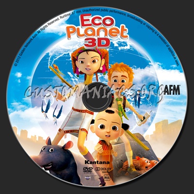 Echo Planet 3D dvd label