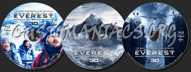 Everest (3D) blu-ray label