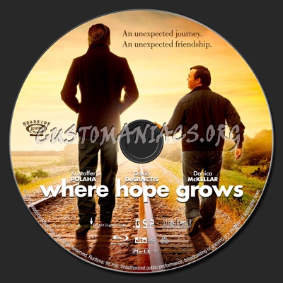 Where Hope Grows blu-ray label