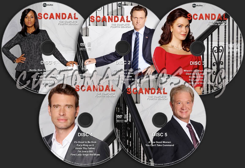Scandal - Season 4 dvd label