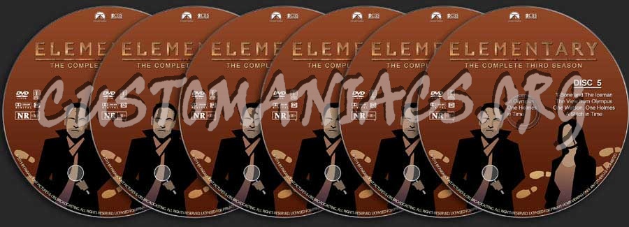 Elementary - Season 3 dvd label