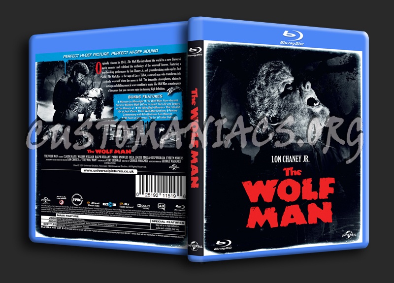 The Wolf Man (1941) blu-ray cover