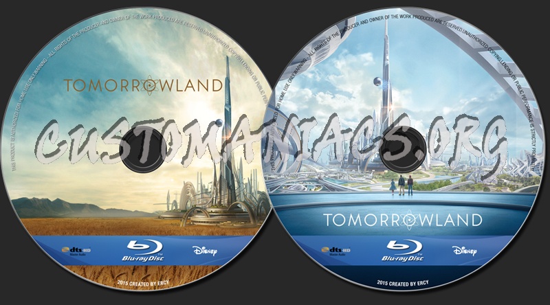 Tomorrowland blu-ray label