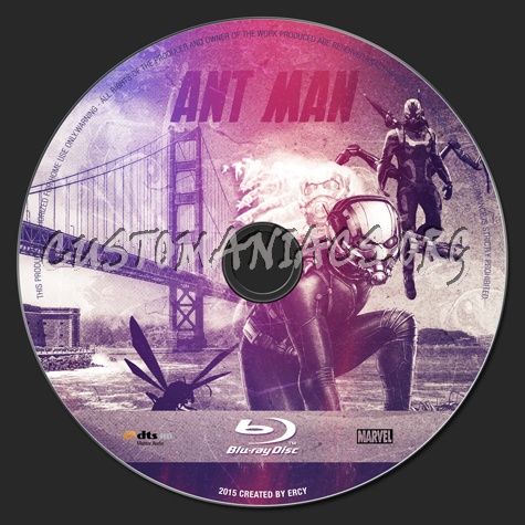 Ant Man blu-ray label