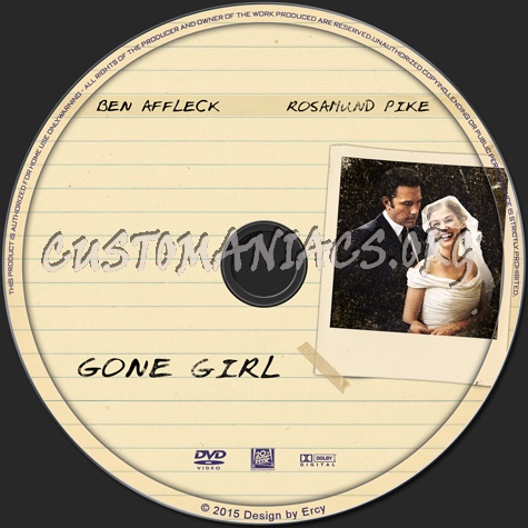 Gone Girl dvd label