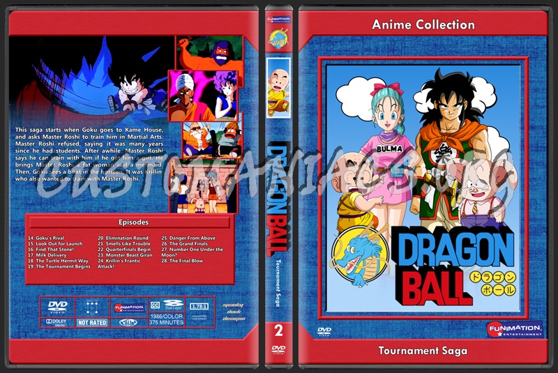 Dragon Ball Vol. 2 Tournament Saga dvd cover