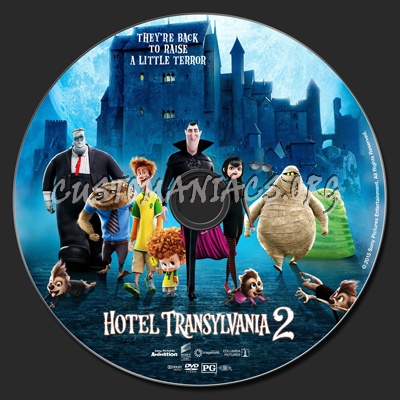 Hotel Transylvania 2 dvd label