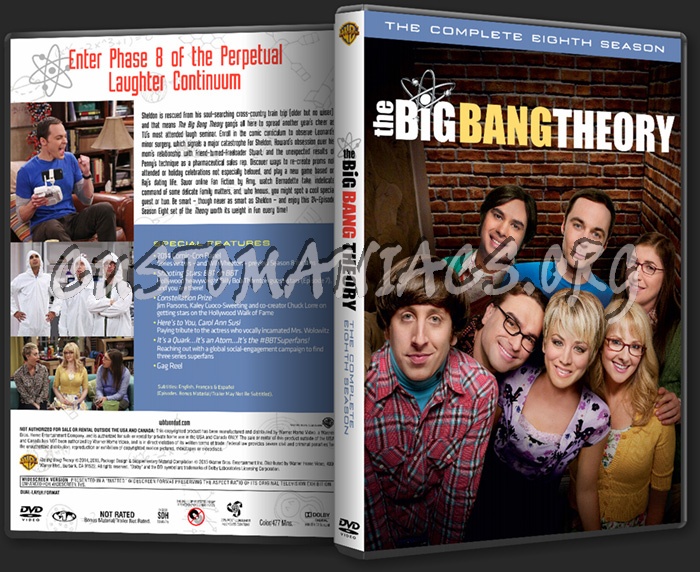 The Big Bang Theory - Season 8 dvd cover