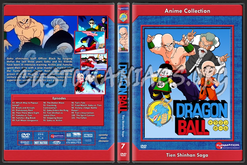 Dragon Ball Vol. 7 Tien Shinhan Saga dvd cover