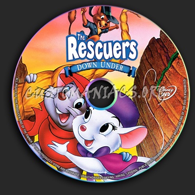 The Rescuers Down Under dvd label