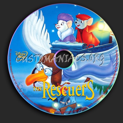 The Rescuers dvd label