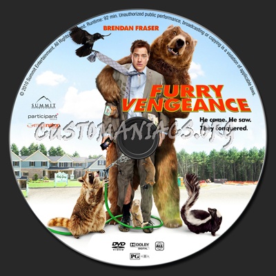 Furry Vengeance dvd label