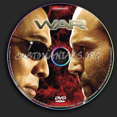 War dvd label