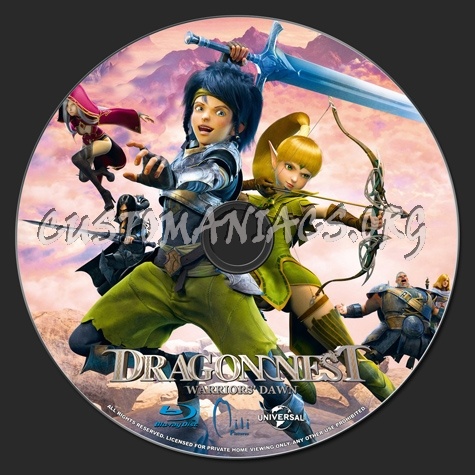 Dragon Nest Warriors' Dawn blu-ray label