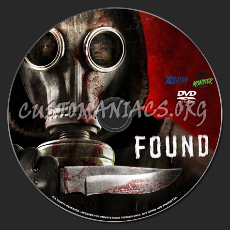 Found (2012) dvd label