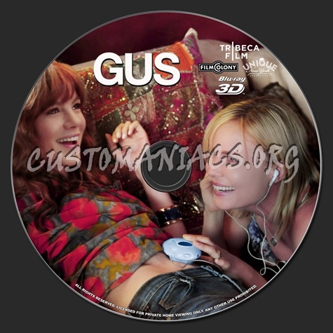 Gus 3D blu-ray label