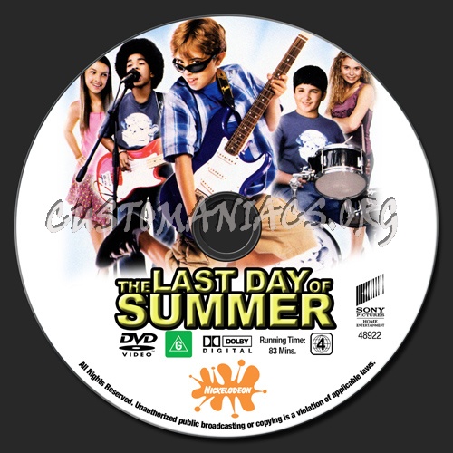 The Last Day Of Summer dvd label
