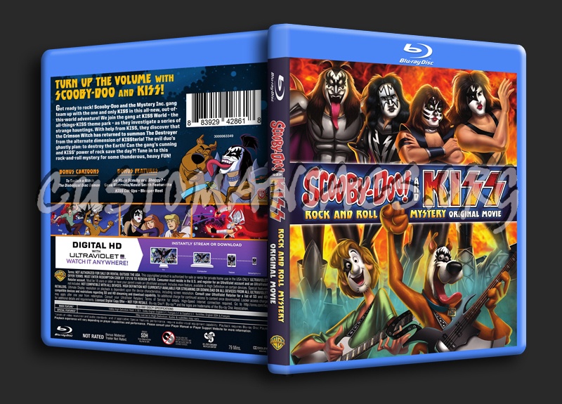 Scooby Doo! and Kiss Rock and Roll Mystery blu-ray cover