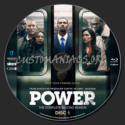 Power Season 2 blu-ray label
