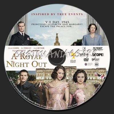 A Royal Night Out dvd label