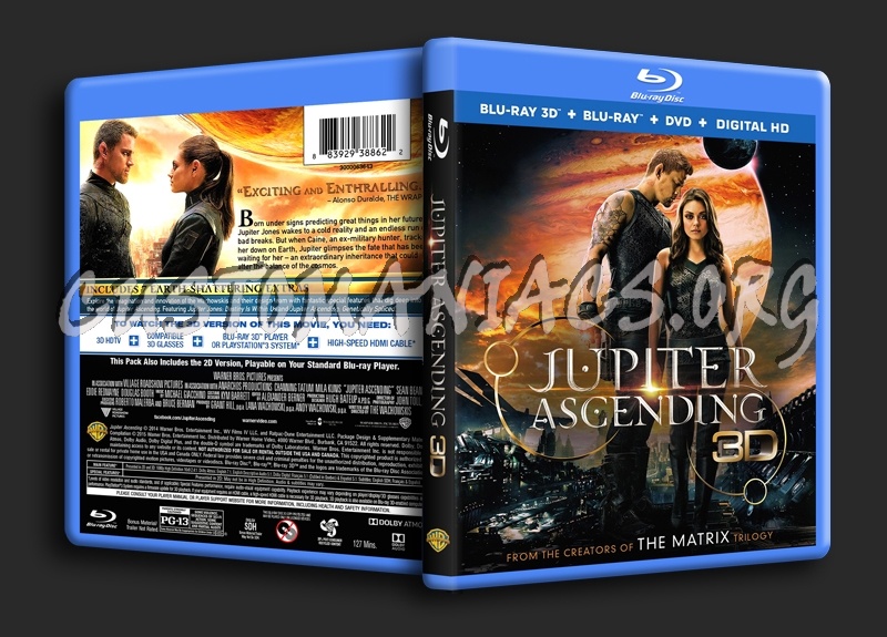 Jupiter Ascending 3D blu-ray cover