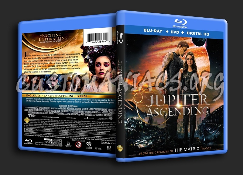 Jupiter Ascending blu-ray cover