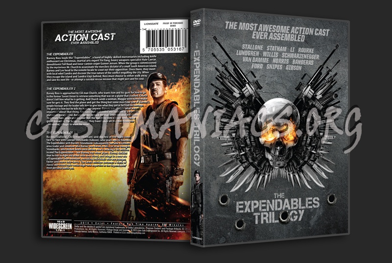 The Expendables Trilogy dvd cover