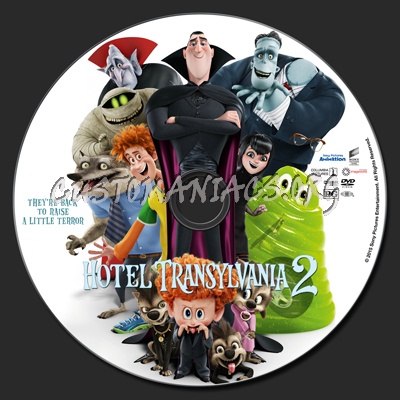 Hotel Transylvania 2 dvd label