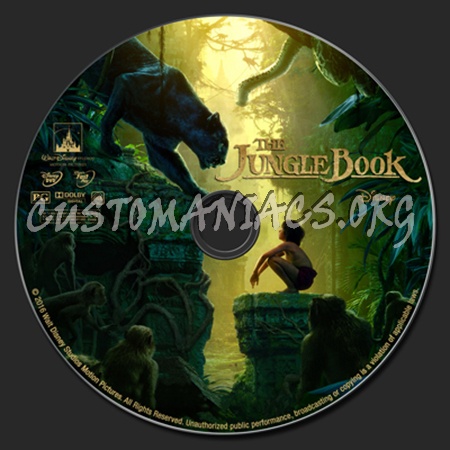 The Jungle Book (2016) dvd label
