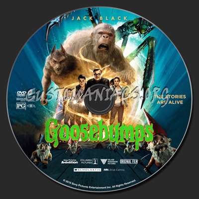 Goosebumps dvd label
