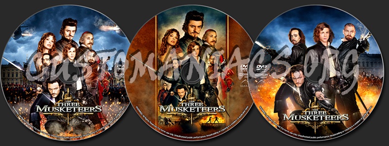 The Three Musketeers (2011) dvd label