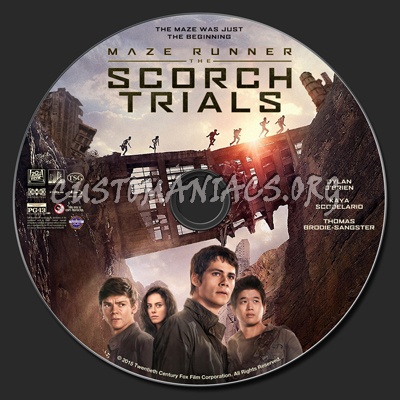 Maze Runner: The Scorch Trials blu-ray label