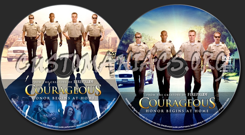 Courageous (2011) dvd label